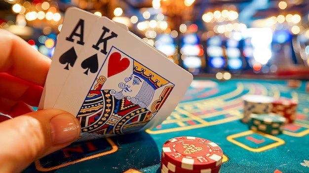 Data Keluaran table on mobile showing blackjack hand results and payouts